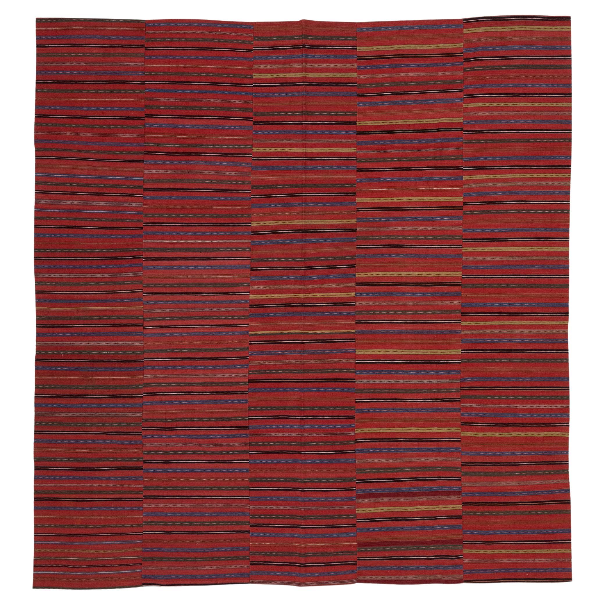 Turkish Kilim Rug Antique, circa 1880s