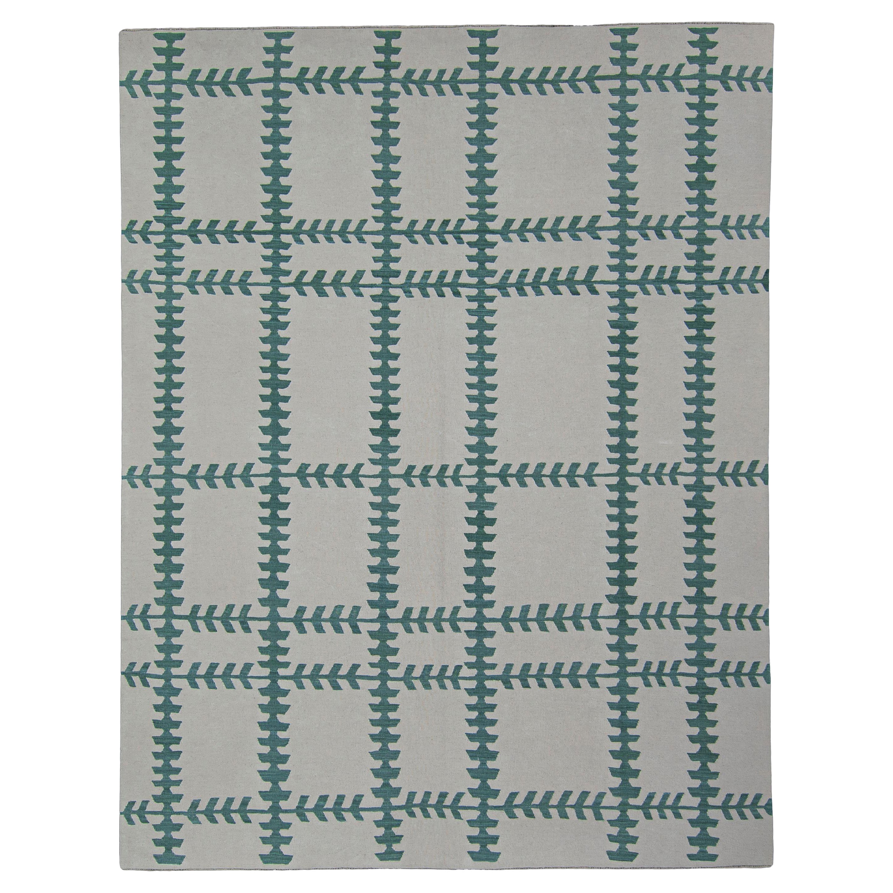 Tappeto turco Rug & Kilim Orientale fatto a mano a trama piatta 8' x 10'4" #12212