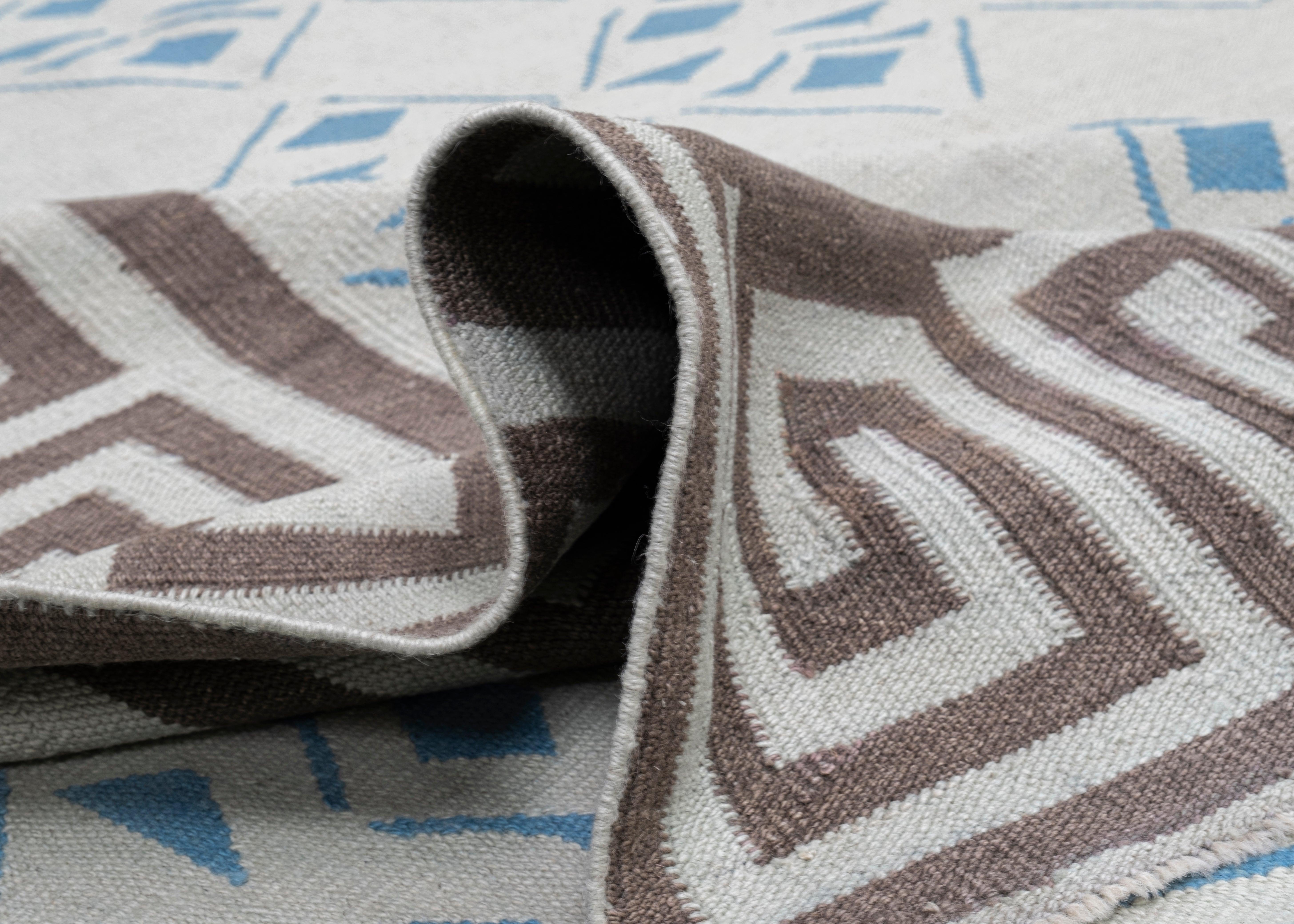 Rug & Kilim turco Orientale fatto a mano a trama piatta 8'2