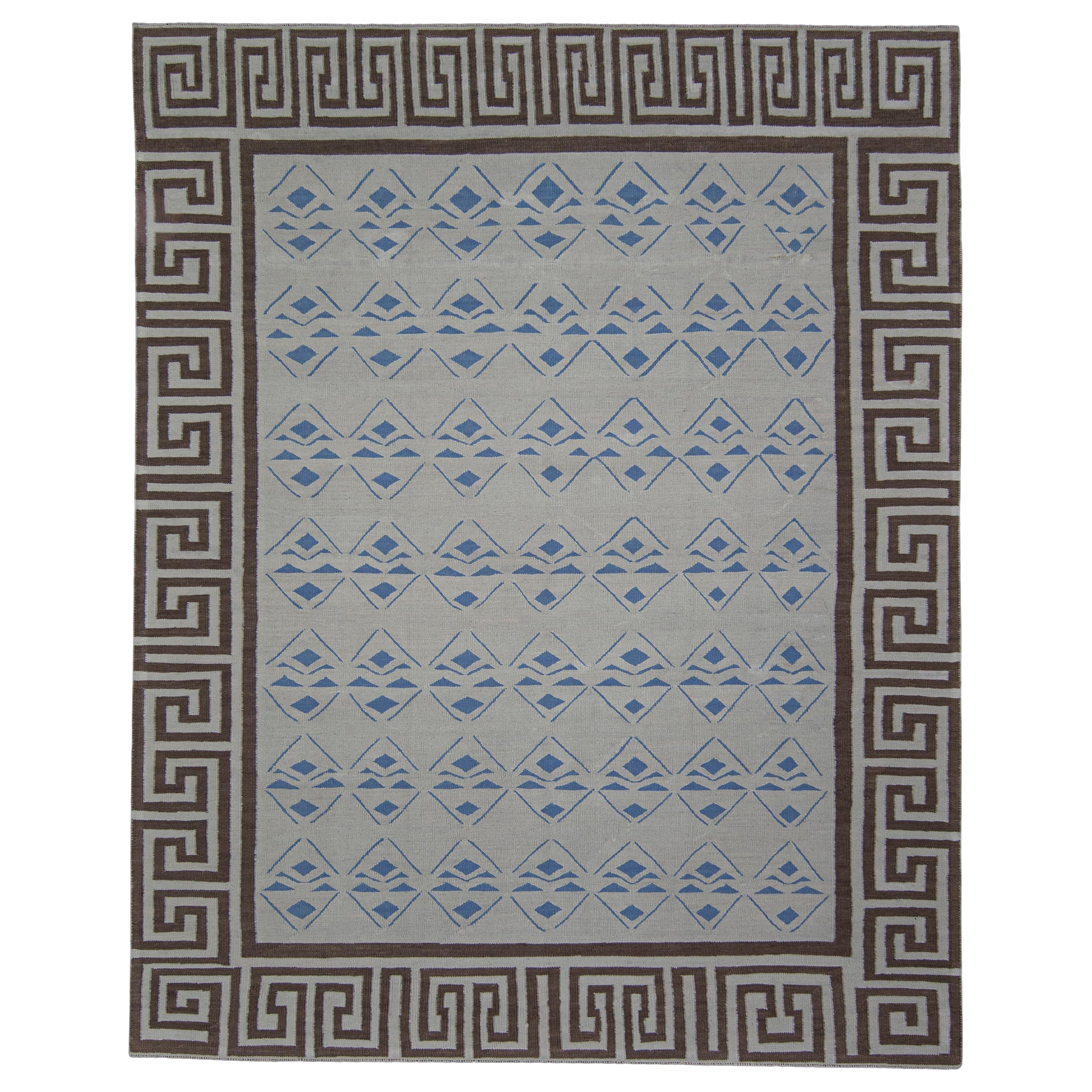 Rug & Kilim turco Orientale fatto a mano a trama piatta 8'2" x 10'2" #11668