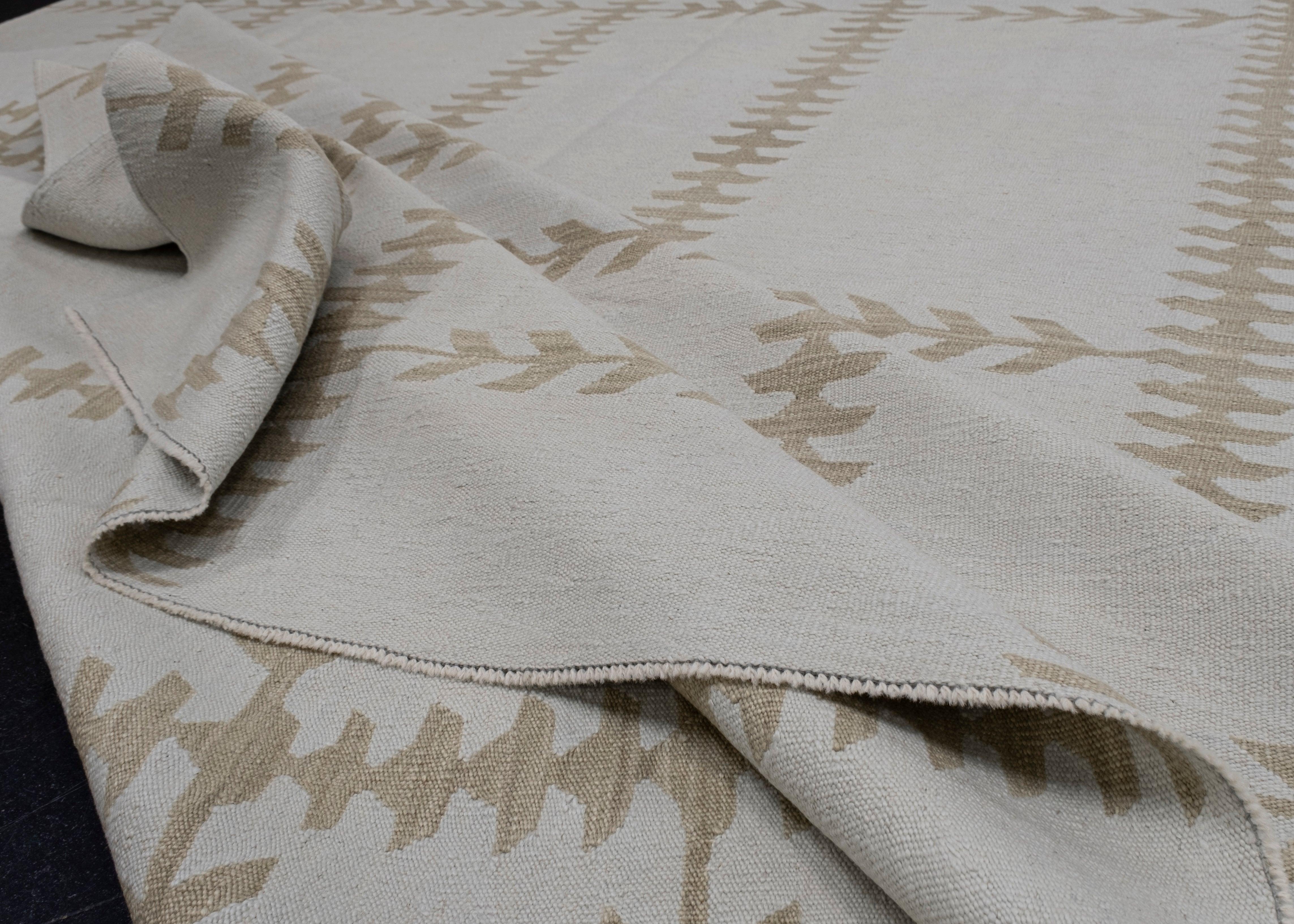 Contemporary Turkish Kilim Rug Oriental Handmade Flatweave 9'1
