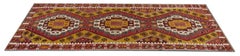 Turkish Kilim Rugs, Antique Runner Rug, Gold Rug Stair Runner Handmade Carpet