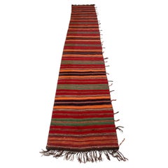 Turkish Kilim Runner, 14.5' x 2.4'