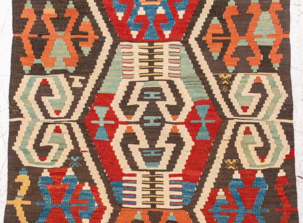 Turkish Kilim Runner, 9. 7' x 2.6' In Good Condition For Sale In New York, NY