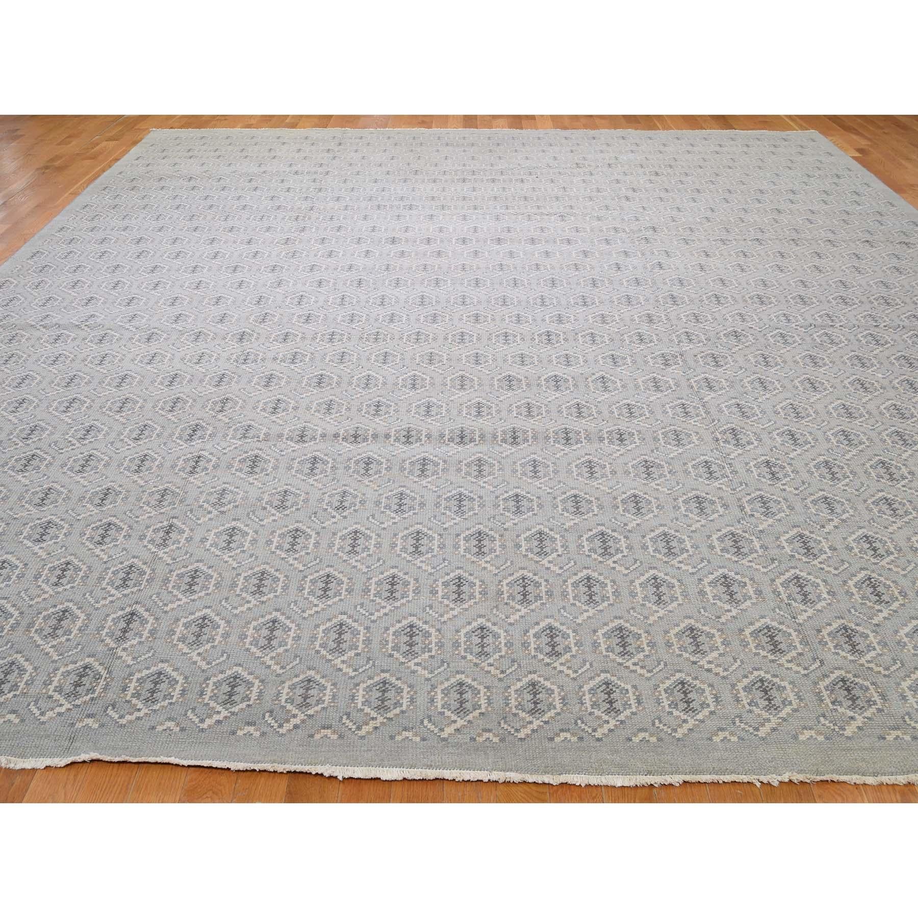 Modern Turkish Knot Paisley Design Oversize Hand Knotted Oriental Rug