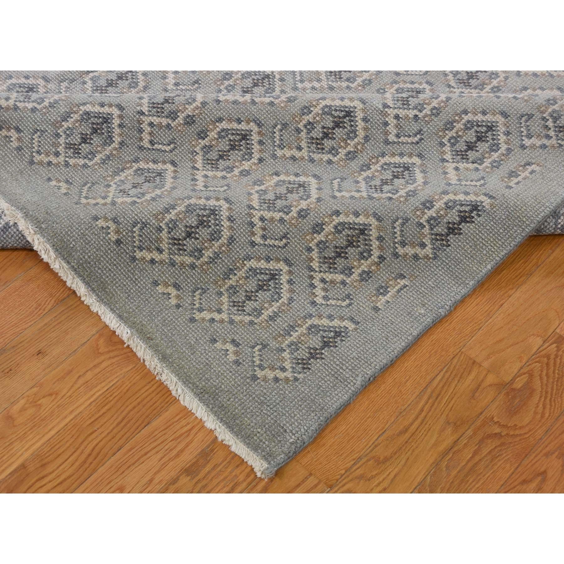 Contemporary Turkish Knot Paisley Design Oversize Hand Knotted Oriental Rug