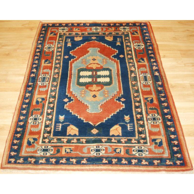 Turkish Konya Design Carpet, of Modern Production In Good Condition For Sale In Moreton-In-Marsh, GB