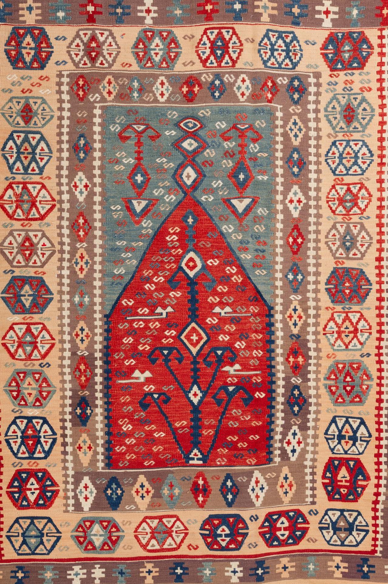 Hand-Woven Turkish Konya Kilim For Sale