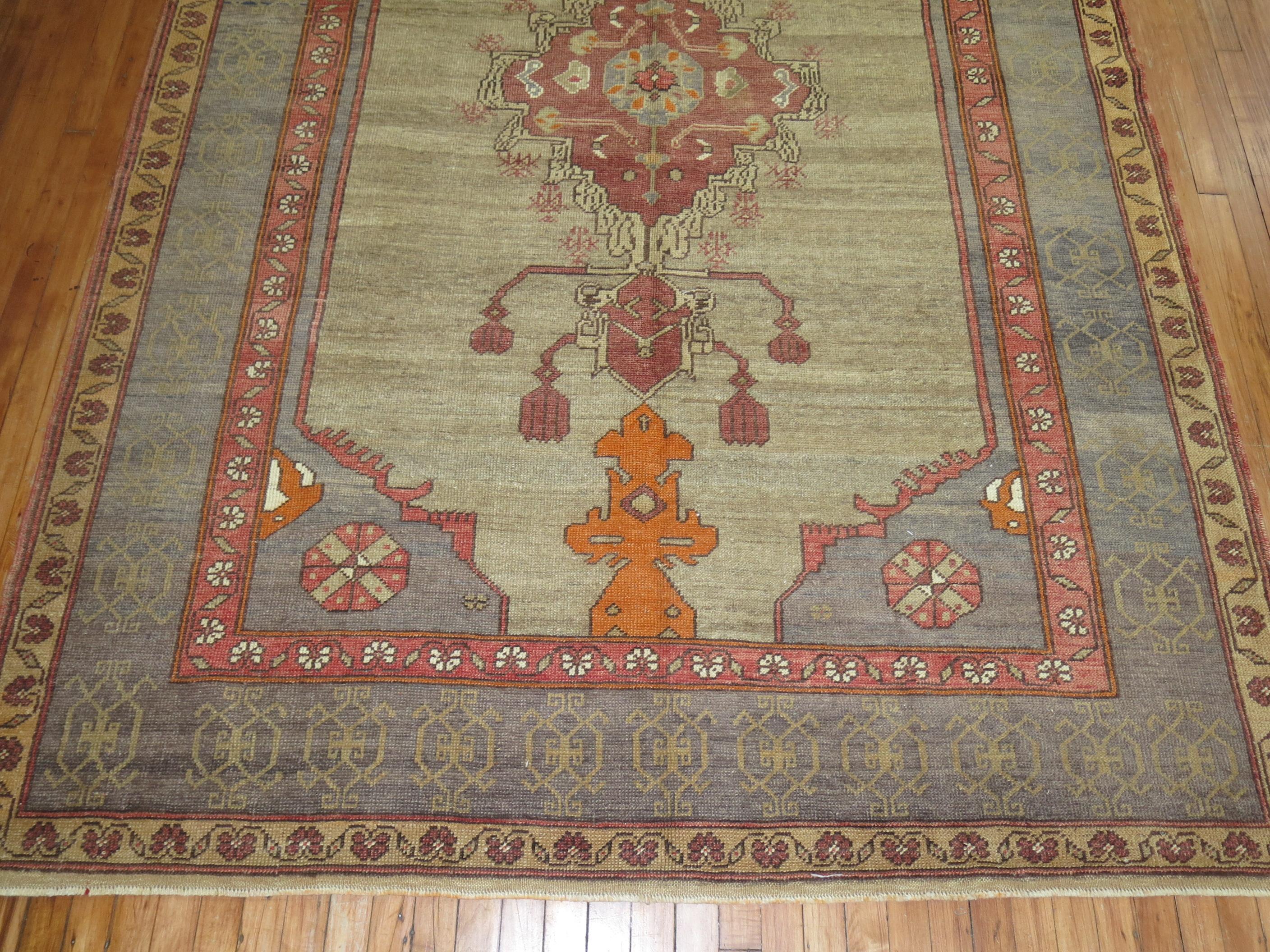 Vintage Turkish Konya rug.