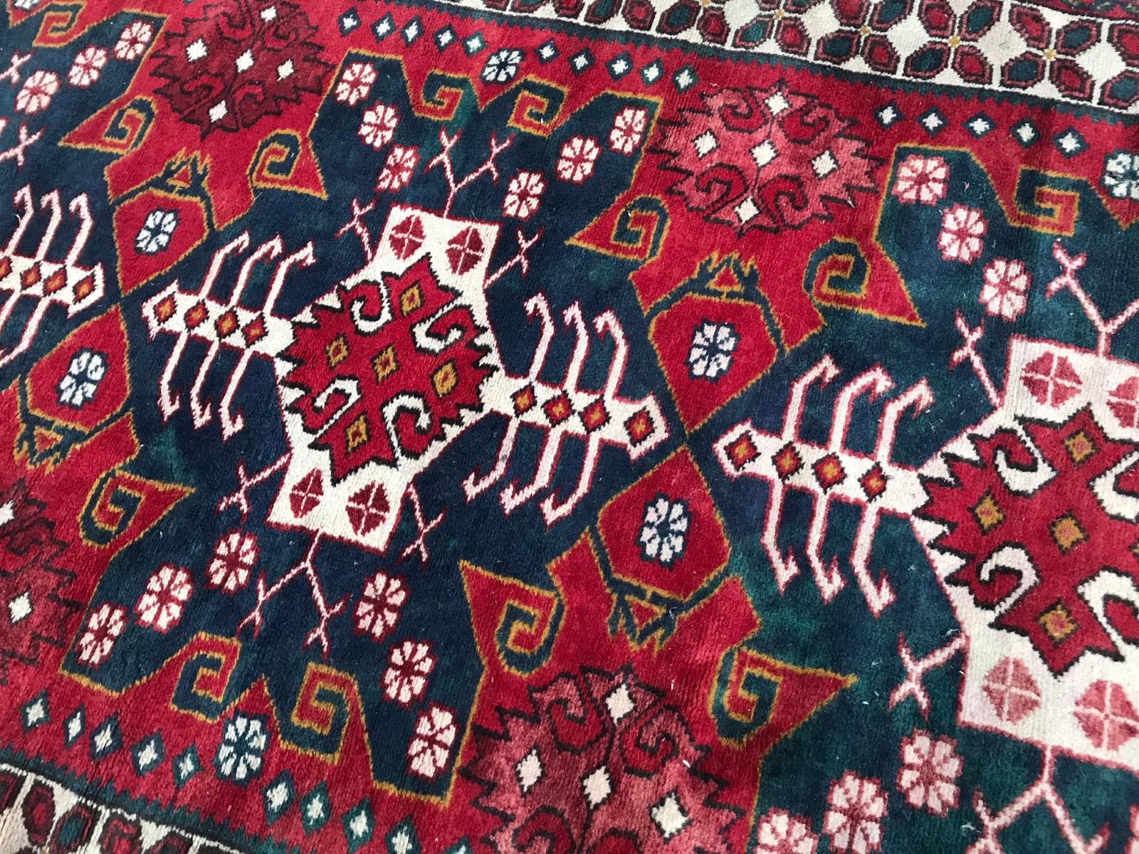 Bobyrug’s Turkish Konya Vintage Rug For Sale 3