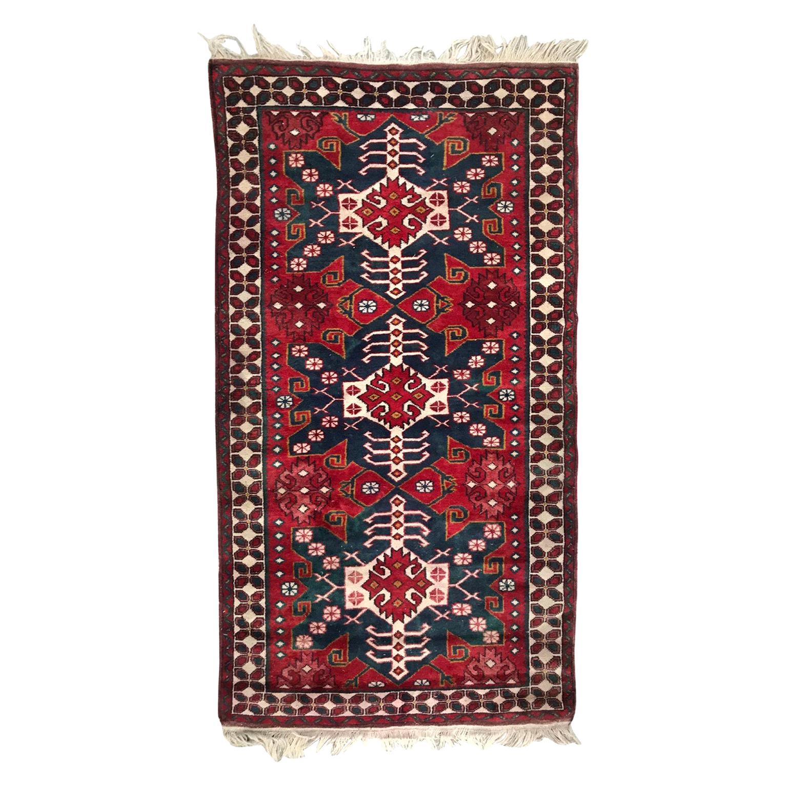 Bobyrug’s Turkish Konya Vintage Rug For Sale