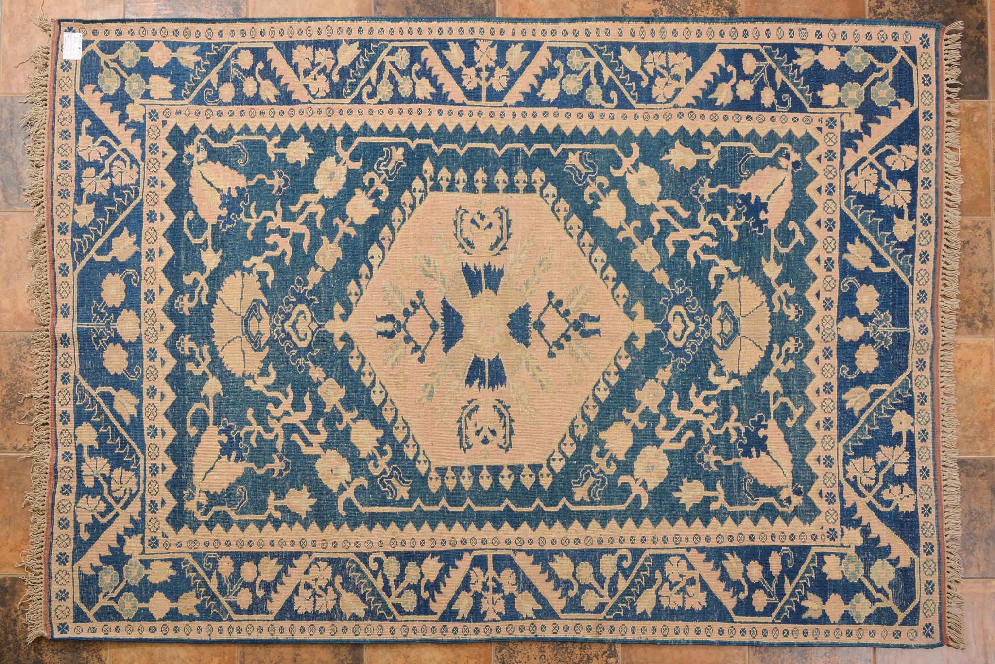 Other Turkish Light Blue ELVAN Carpet For Sale