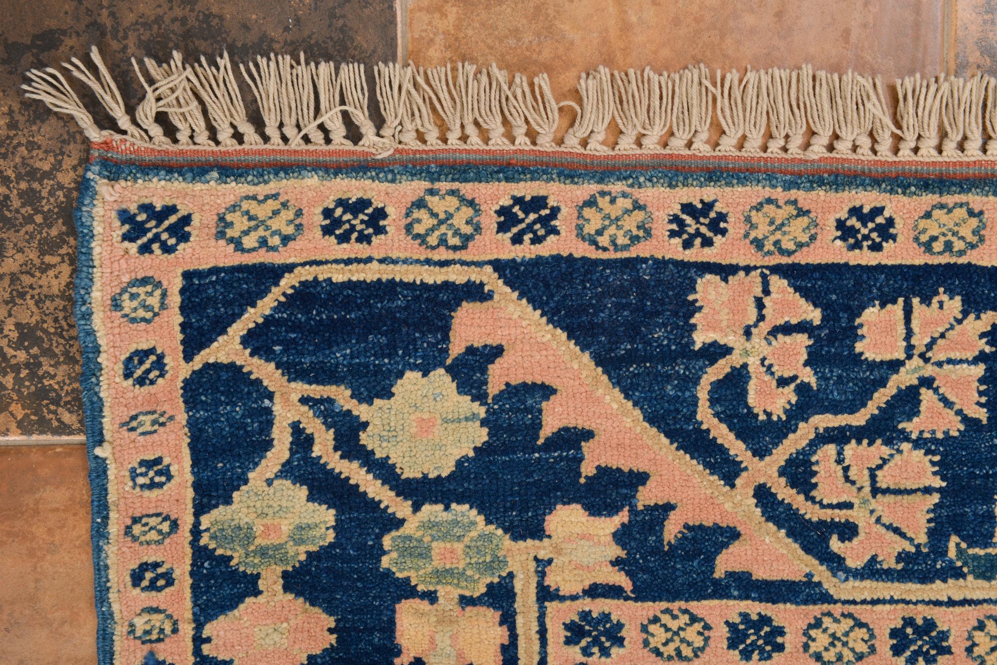 Turkish Light Blue ELVAN Carpet For Sale 1