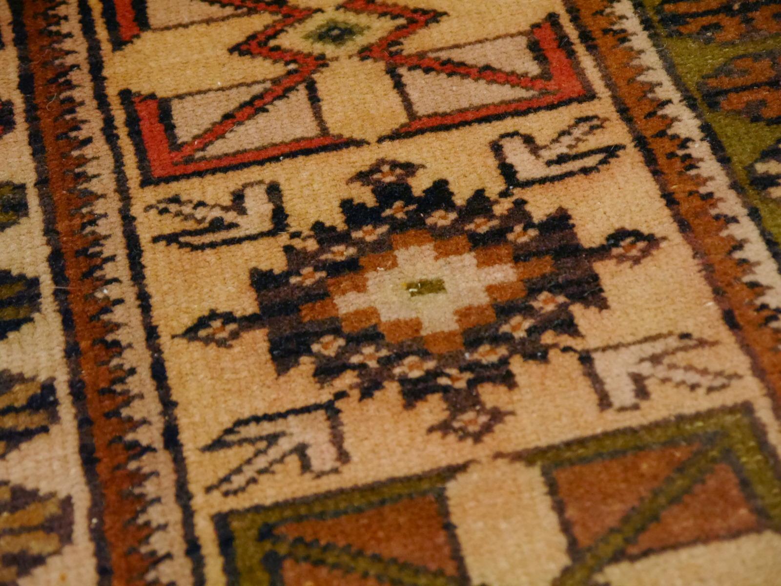 Türkischer Melas Vintage-Teppich im Angebot 3