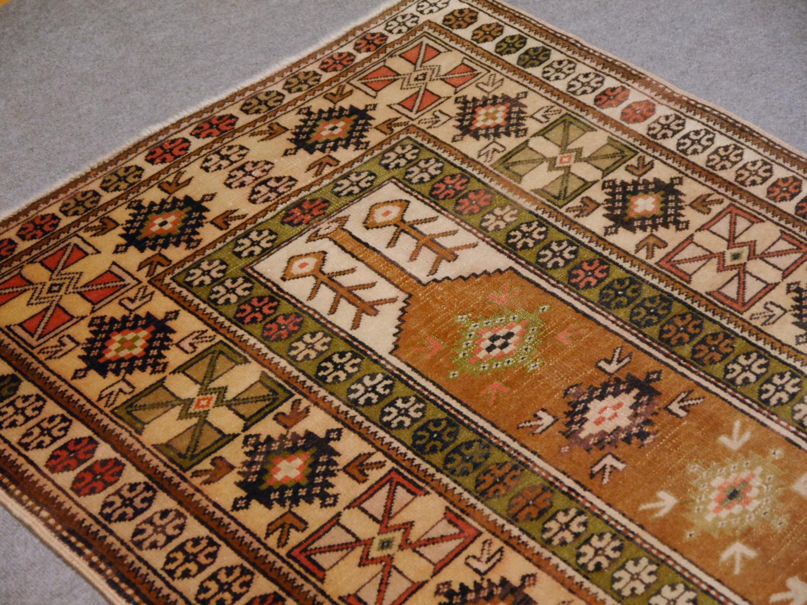 Türkischer Melas Vintage-Teppich im Angebot 4