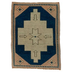 Türkischer Mini-Teppich – Orientalischer, handgeknüpfter Vintage-Teppich 30,5 cm x 76,2 cm #20618