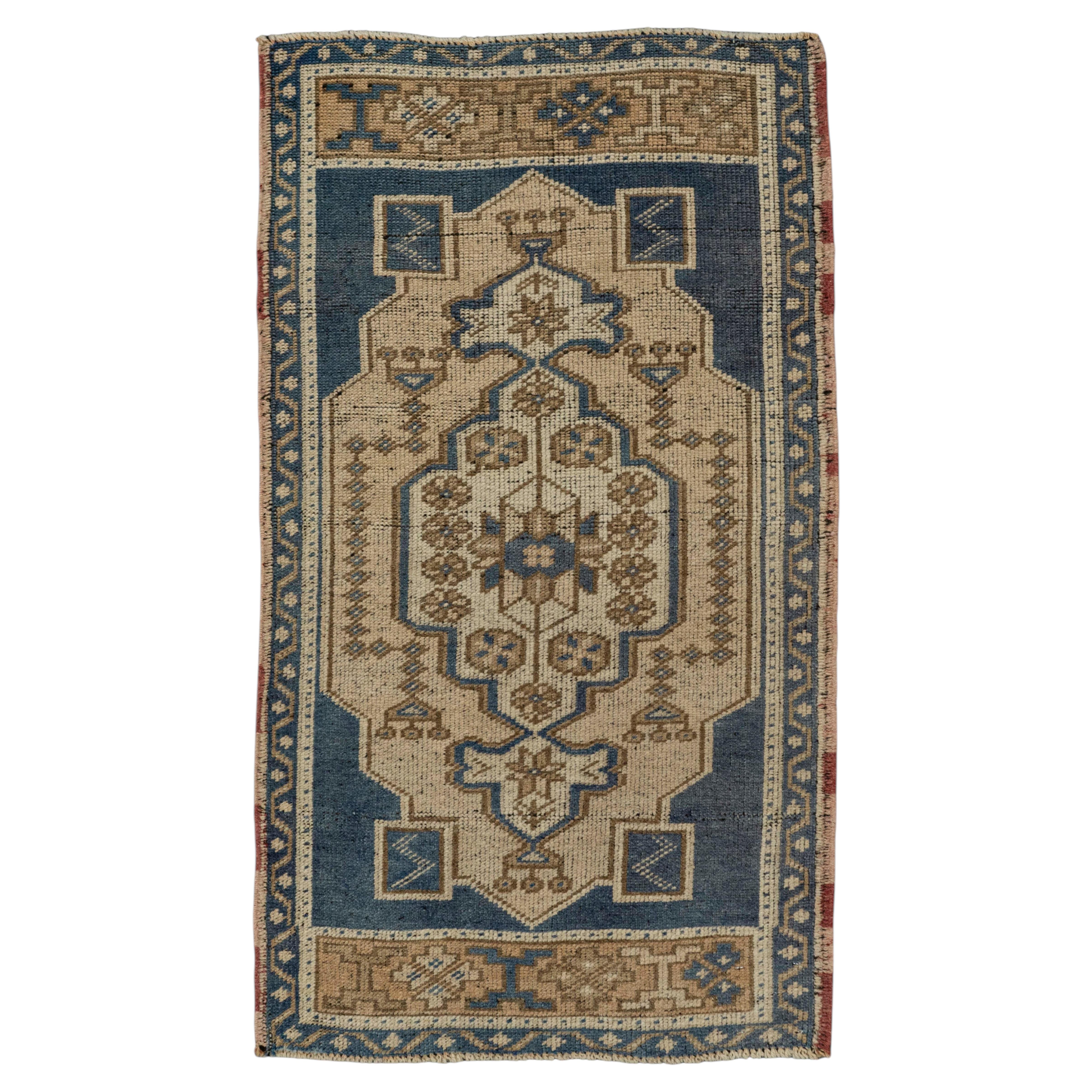 Mini alfombra turca oriental, tejida a mano, estilo vintage, 35,5 cm x 97,5 cm #21189