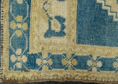 Türkischer Mini-Teppich – Orientalischer, handgeknüpfter Vintage-Teppich 30,5 cm x 112,5 cm #16427