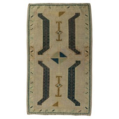 Türkischer Mini-Teppich – Orientalischer, handgeknüpfter Vintage-Teppich, 33 cm x 97 cm, Nr. 21211