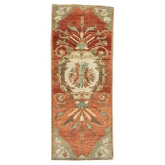 Türkischer Mini-Teppich, orientalischer, handgeknüpfter Vintage-Teppich, 40 cm x 91 cm, Nr. 21238