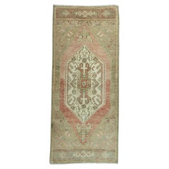 Mini-tapis turc oriental, tissé à la main, de style vintage, 40,6 cm x 94,3 cm #20732