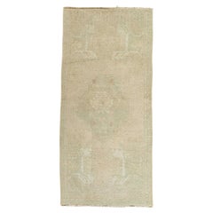 Türkischer Mini-Teppich, orientalischer, handgeknüpfter Vintage-Teppich, 45,7 cm x 91,4 cm, Nr. 21237