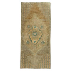 Mini-tapis turc oriental, tissé à la main, de style vintage, 45,7 cm x 94,3 cm #20767