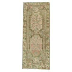 Turkish Mini Rug Oriental Hand Knotted Vintage Rug 1'5" x 3'6" #20735