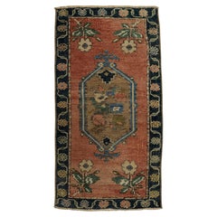 Türkischer Mini-Teppich – Orientalischer, handgeknüpfter Vintage-Teppich, 46 cm x 86 cm, Nr. 21226