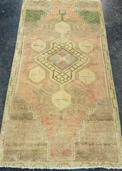 Mini-tapis turc oriental, tissé à la main, de style vintage, 46 cm x 87 cm #20763