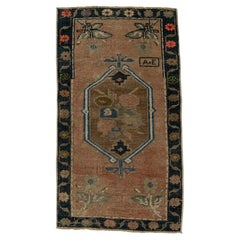 Türkischer Mini-Teppich – Orientalischer, handgeknüpfter Vintage-Teppich, 46 cm x 82 cm, Nr. 21218
