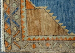 Turkish Mini Rug Oriental Hand Knotted Vintage Rug 1'6" x 3'3" #16239