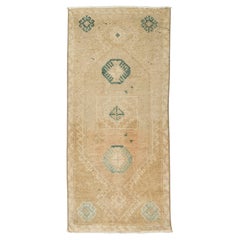Turkish Mini Rug Oriental Hand Knotted Vintage Rug 1'6" x 3'4" #21095