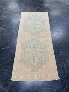 Mini-tapis turc oriental, tissé à la main, de style vintage, 46 cm x 107 cm #17203