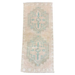 Mini-tapis turc oriental, tissé à la main, de style vintage, 46 cm x 107 cm #17203