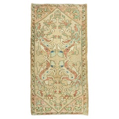 Türkischer Mini-Teppich – Orientalischer, handgeknüpfter Vintage-Teppich, 52 cm x 97 cm, Nr. 20753