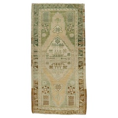 Türkischer Mini-Teppich – Orientalischer, handgeknüpfter Vintage-Teppich, 52 cm x 97 cm, Nr. 21072