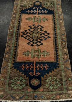 Türkischer Mini-Teppich – Orientalischer, handgeknüpfter Vintage-Teppich, 52 cm x 97 cm, Nr. 21216