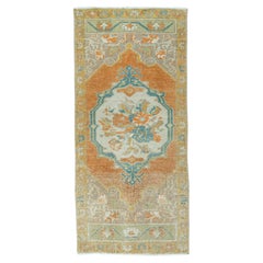 Turkish Mini Rug Oriental Hand Knotted Vintage Rug 1'7" x 3'4" #20743