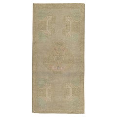 Türkischer Mini-Teppich, orientalischer, handgeknüpfter Vintage-Teppich, 52 cm x 104 cm, Nr. 21158
