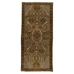 Turkish Mini Rug Oriental Hand Knotted Vintage Rug 1'7" x 3'6" #20644