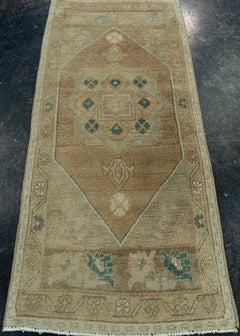 Mini-tapis turc oriental, tissé à la main, de style vintage, 52 cm x 109 cm #20729
