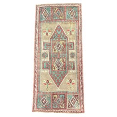 Mini-tapis turc oriental, tissé à la main, de style vintage, 52 cm x 114 cm #17889