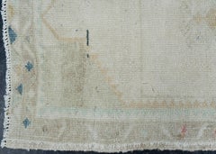 Türkischer Mini-Teppich, orientalischer, handgeknüpfter Vintage-Teppich, 50,8 cm x 87,6 cm, Nr. 168873