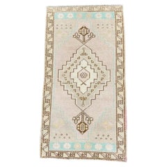 Mini-tapis turc oriental, tissé à la main, de style vintage, 50,8 cm x 94,3 cm #17057