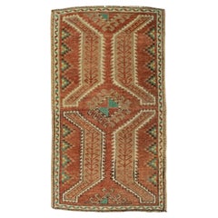 Türkischer Mini-Teppich, orientalischer, handgeknüpfter Vintage-Teppich, 58 cm x 94 cm, Nr. 21160