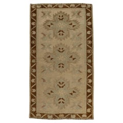 Türkischer Mini-Teppich, orientalischer, handgeknüpfter Vintage-Teppich, 58 cm x 94 cm, Nr. 21283