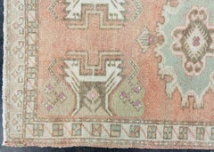 Türkischer Mini-Teppich – Orientalischer, handgeknüpfter Vintage-Teppich, 58 cm x 97 cm, Nr. 16895