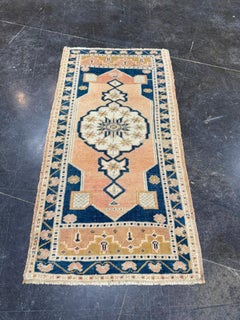 Mini-tapis turc oriental, tissé à la main, de style vintage, 58 cm x 109 cm #17465