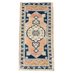 Mini-tapis turc oriental, tissé à la main, de style vintage, 58 cm x 109 cm #17465